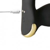Prostate Massager Thrusting and Vibrating, 8 Function, with Remote Control, Black